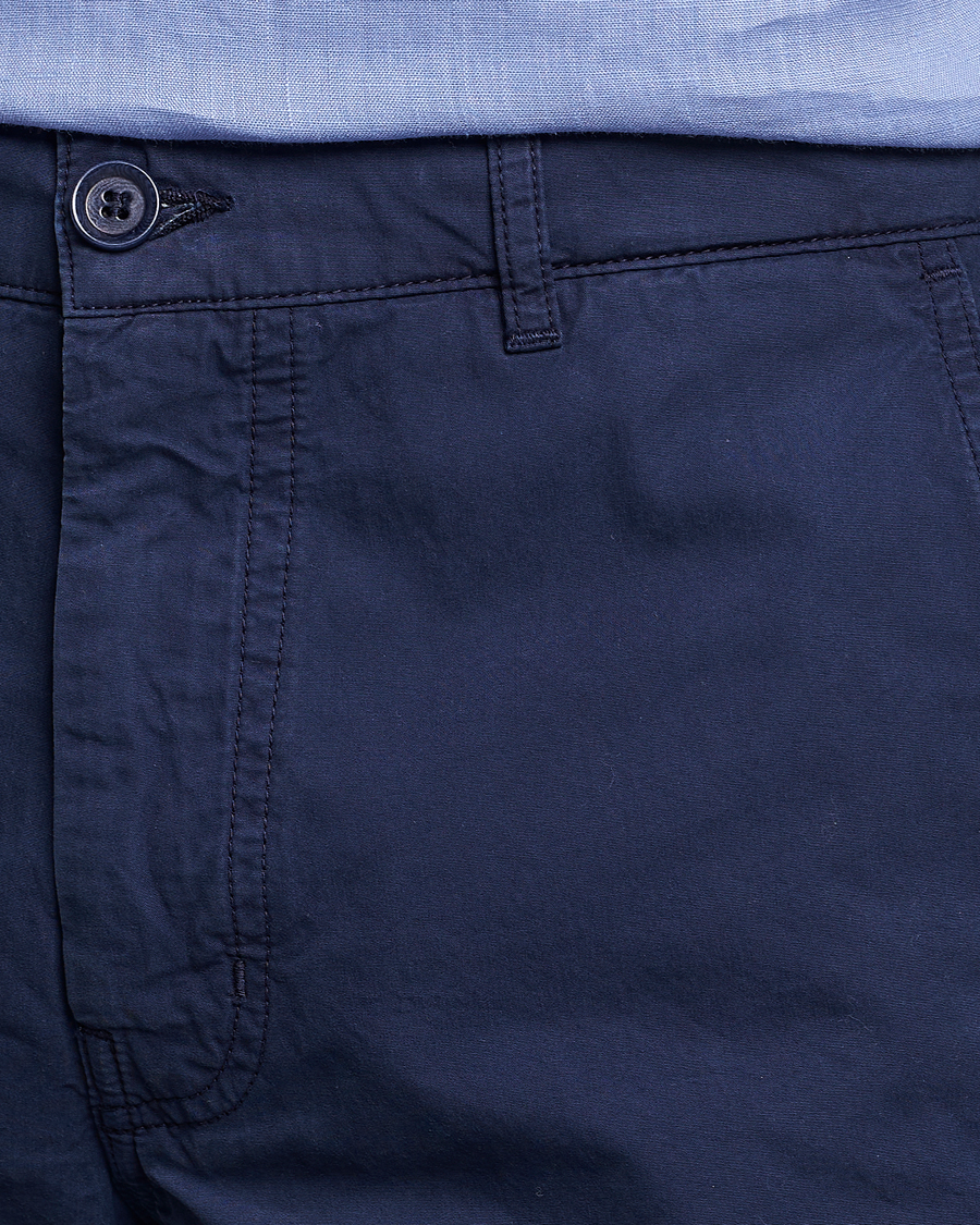Uomini | Pantaloncini | Aspesi | Washed Cotton Cargo Shorts Dark Blue