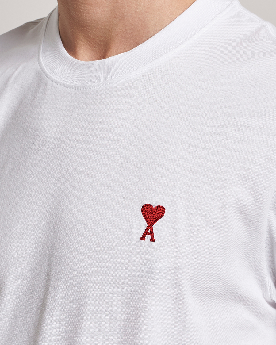 Uomini | T-shirt | AMI | Heart Logo T-Shirt White