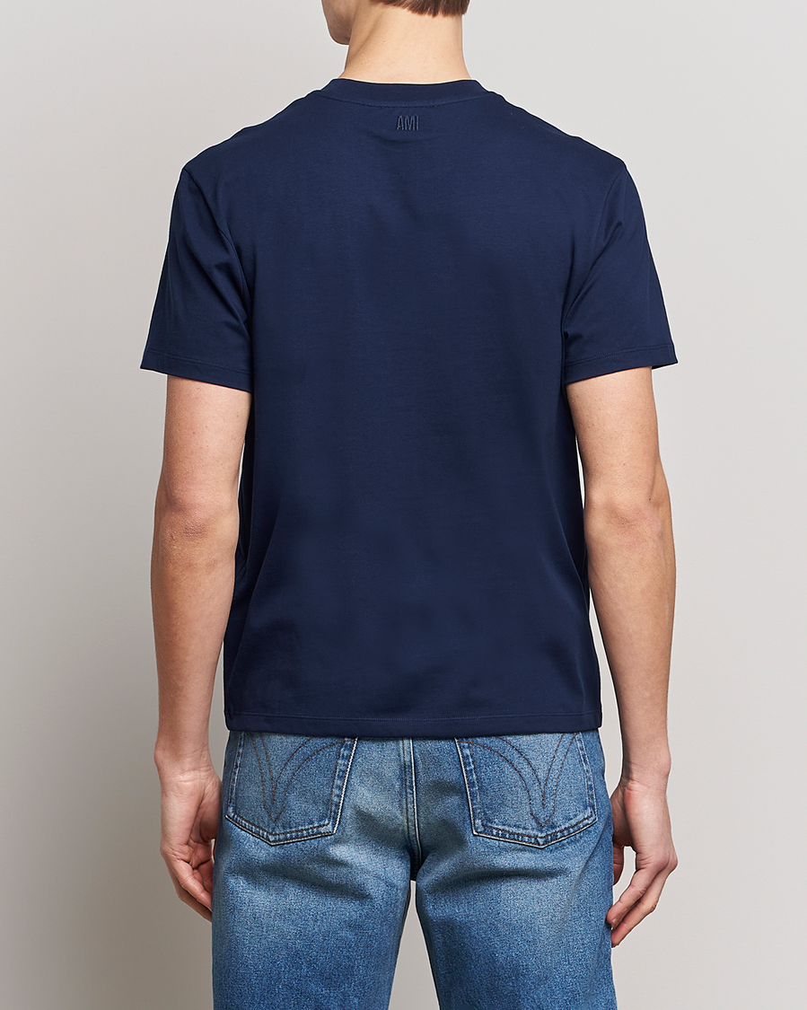 Uomini | T-shirt | AMI | Heart Logo T-Shirt Navy