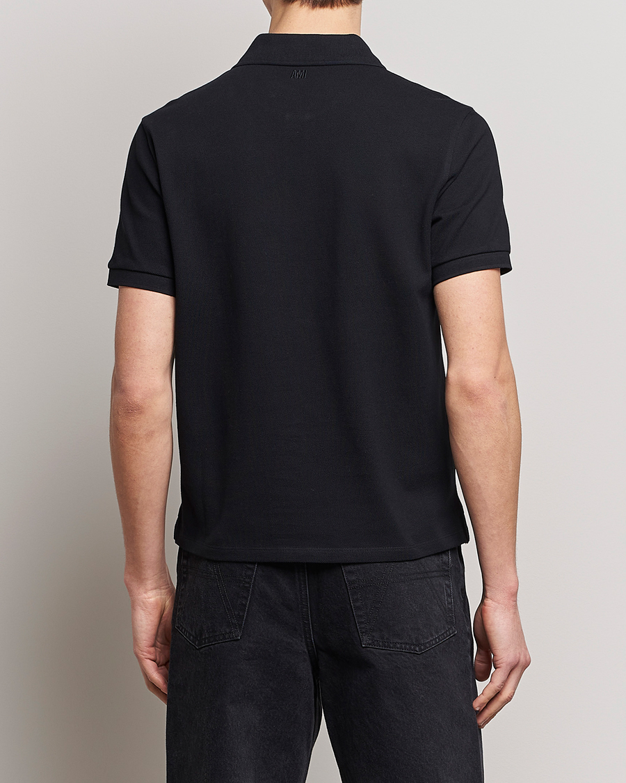 Uomini | Polo | AMI | Heart Logo Piquet Polo Black