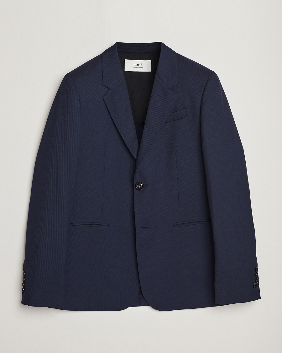 Uomini | Blazers | AMI | Wool Blazer Navy