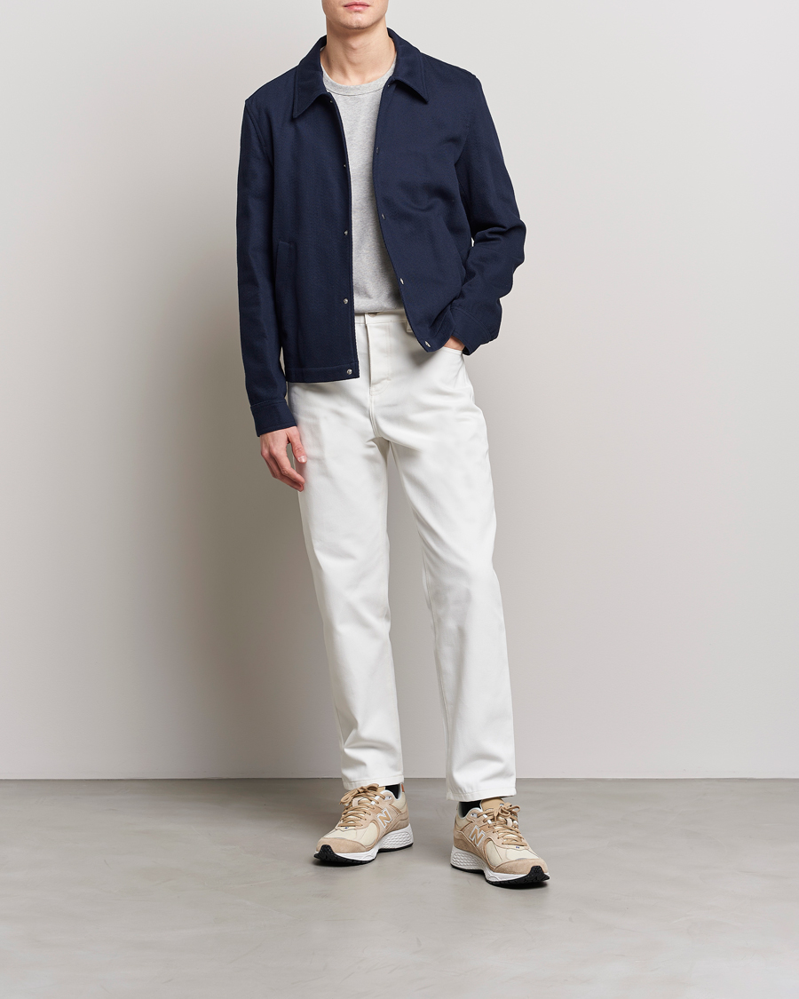 Uomini | Jeans | AMI | Tapered Jeans Natural White