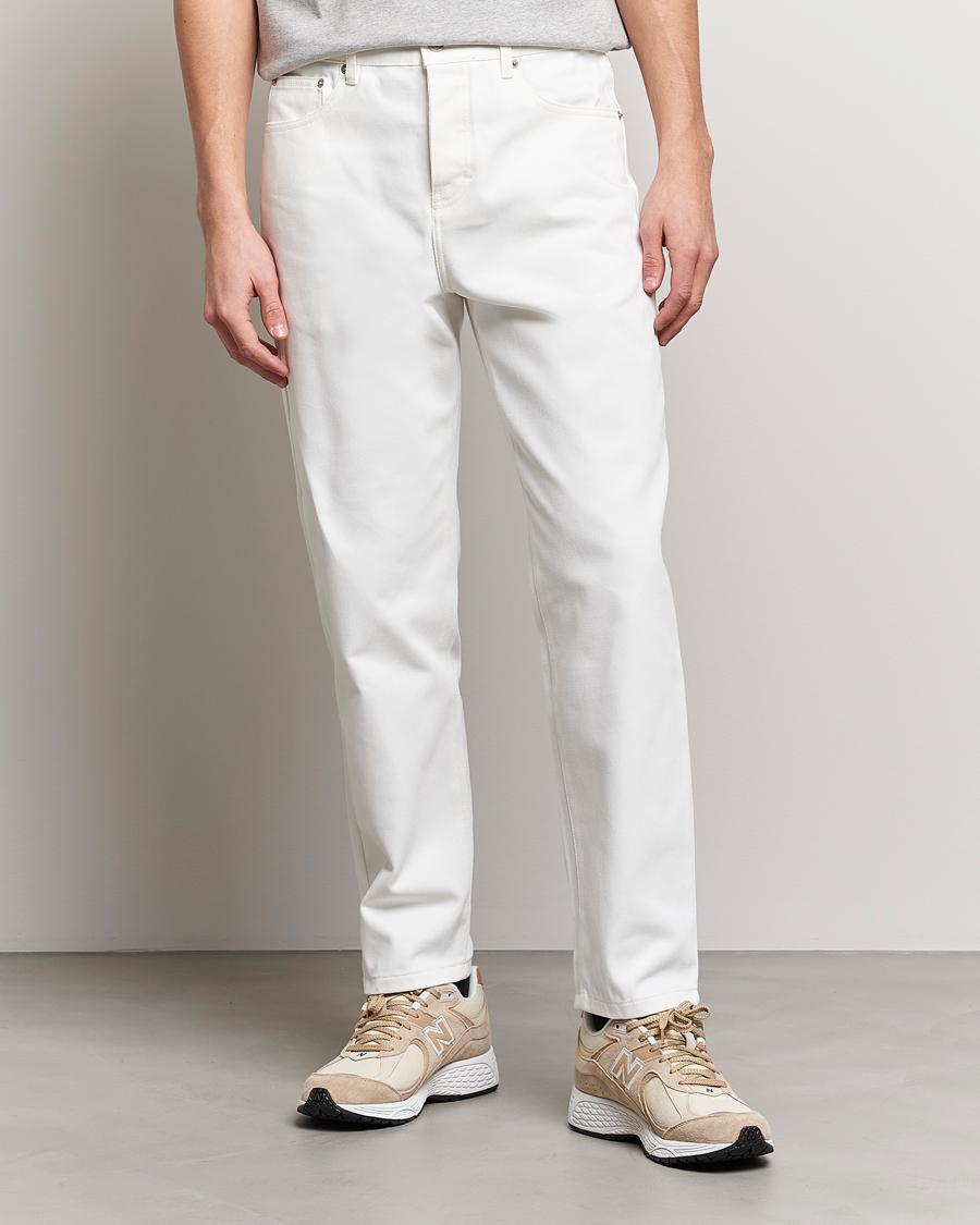 Uomini | Jeans | AMI | Tapered Jeans Natural White