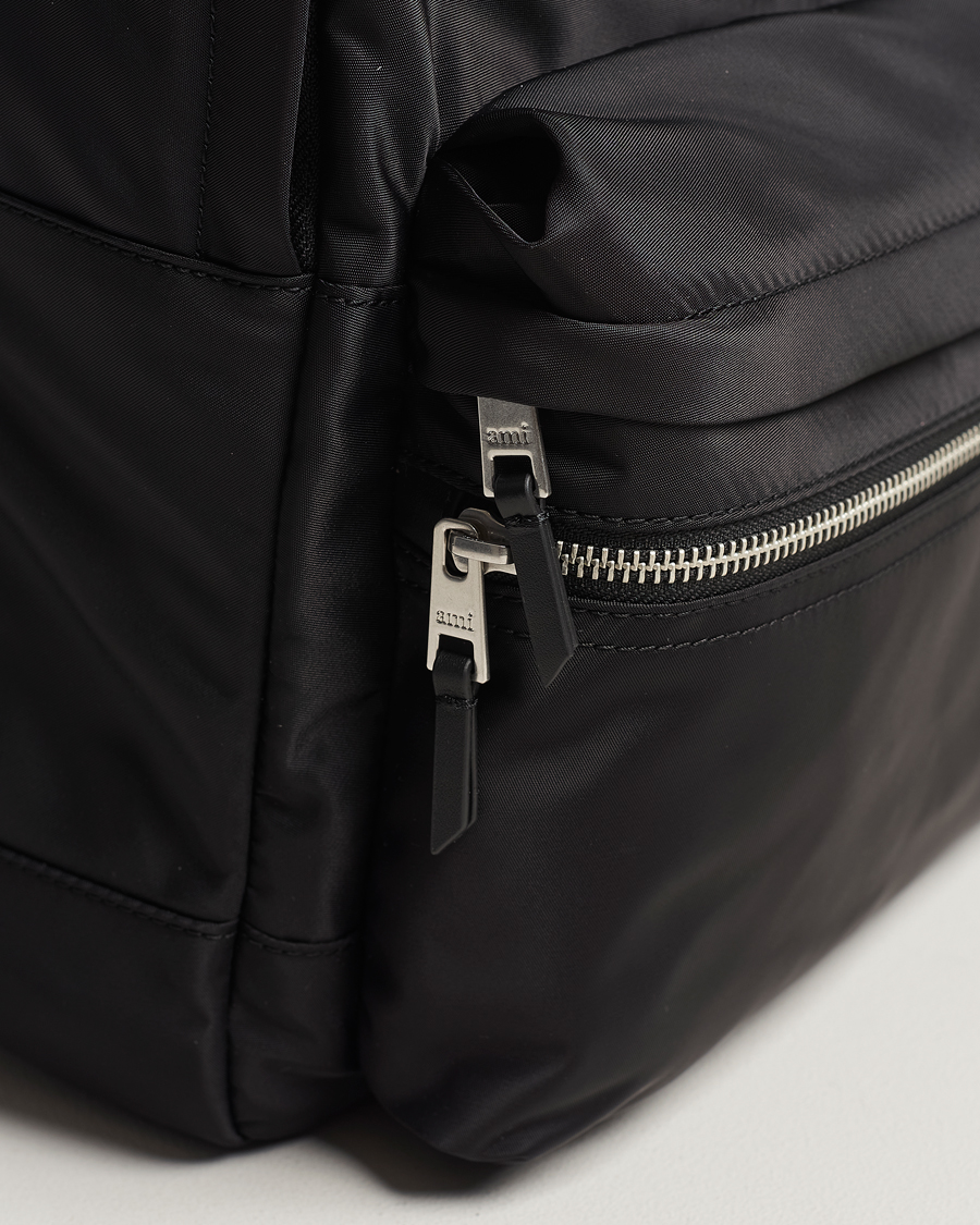 Uomini | AMI Heart Logo Backpack Black | AMI | Heart Logo Backpack Black