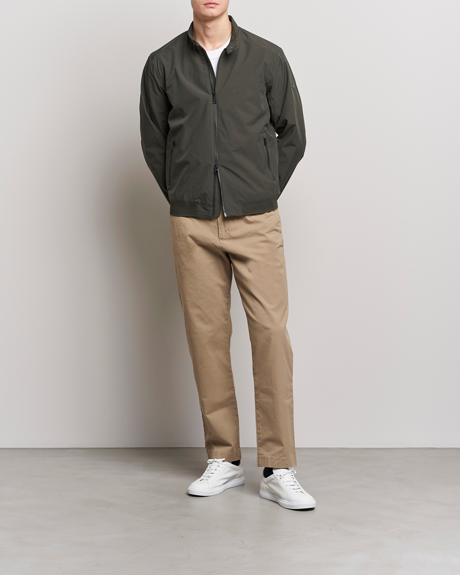 Uomini | Giacche | Scandinavian Edition | Plain Waterproof Jacket Dark Olive