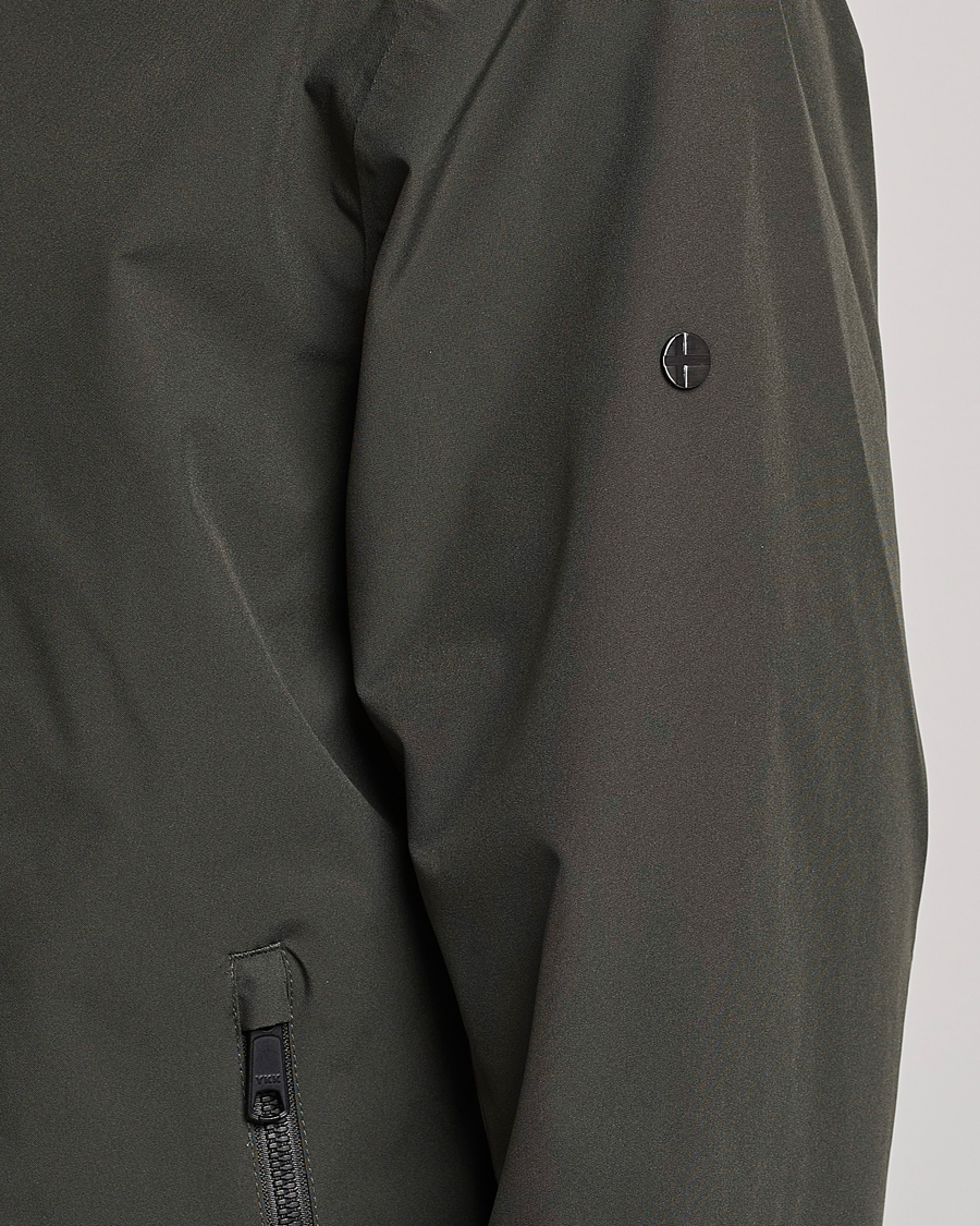 Uomini | Giacche | Scandinavian Edition | Plain Waterproof Jacket Dark Olive