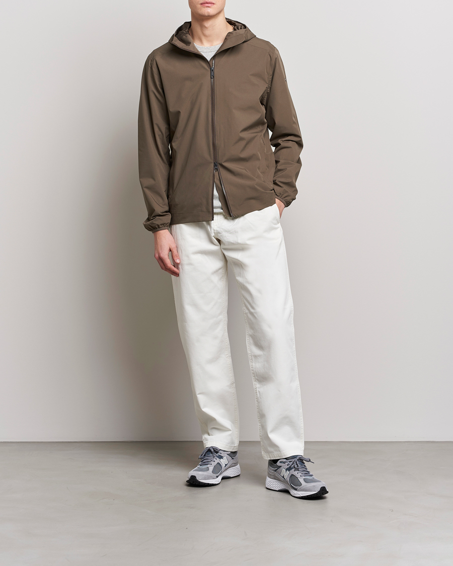 Uomini | Giacche | Scandinavian Edition | Hood Waterproof Jacket Major Brown