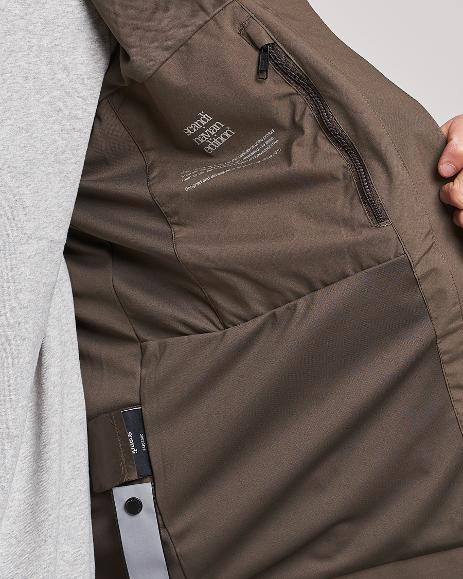 Uomini | Giacche | Scandinavian Edition | Hood Waterproof Jacket Major Brown