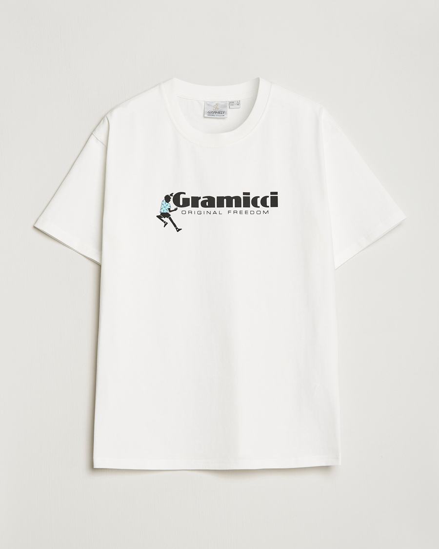 Uomini | T-shirt | Gramicci | Organic Cotton Dancing Man T-Shirt White