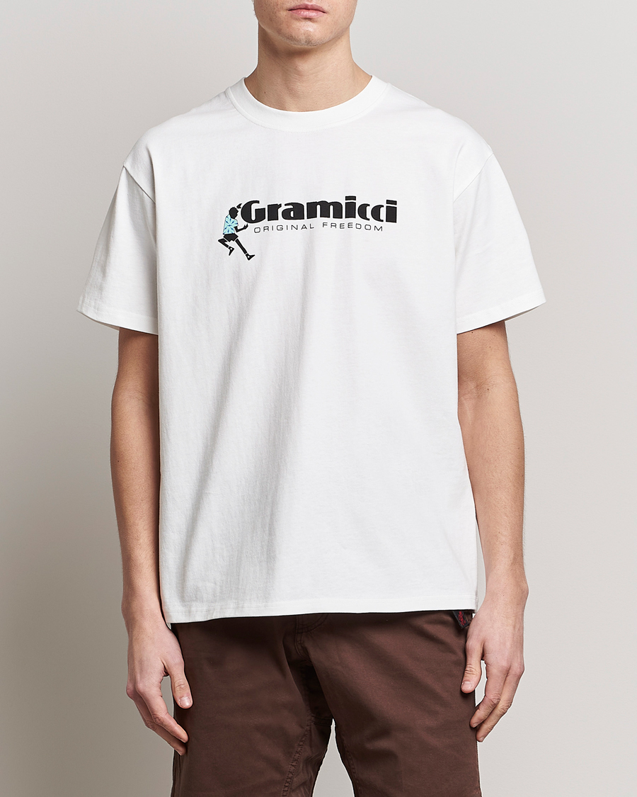 Uomini | T-shirt | Gramicci | Organic Cotton Dancing Man T-Shirt White