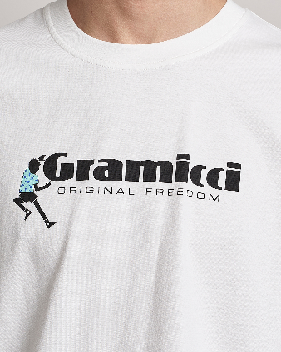 Uomini | T-shirt | Gramicci | Organic Cotton Dancing Man T-Shirt White