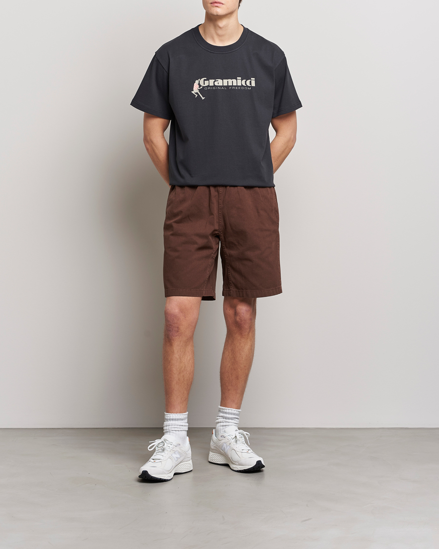 Uomini | T-shirt | Gramicci | Organic Cotton Dancing Man T-Shirt Vintage Black