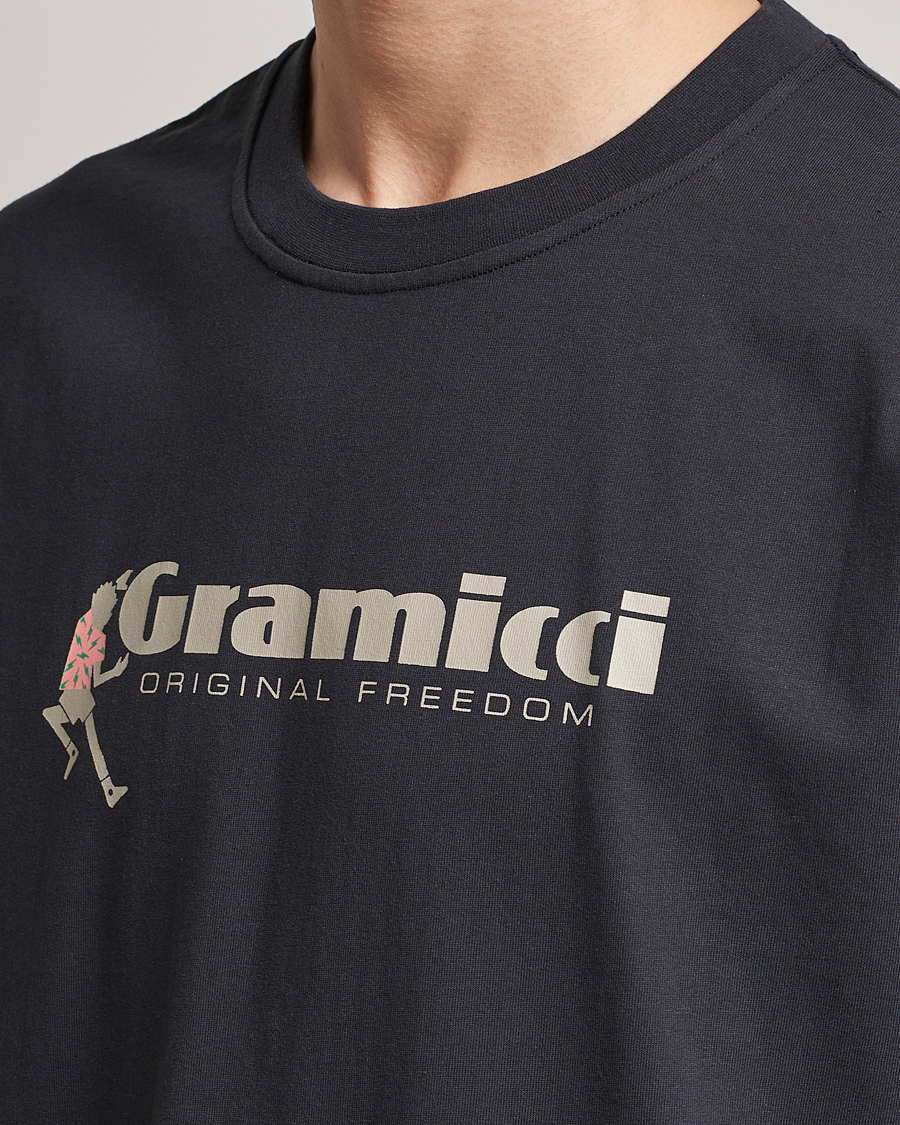 Uomini | T-shirt | Gramicci | Organic Cotton Dancing Man T-Shirt Vintage Black