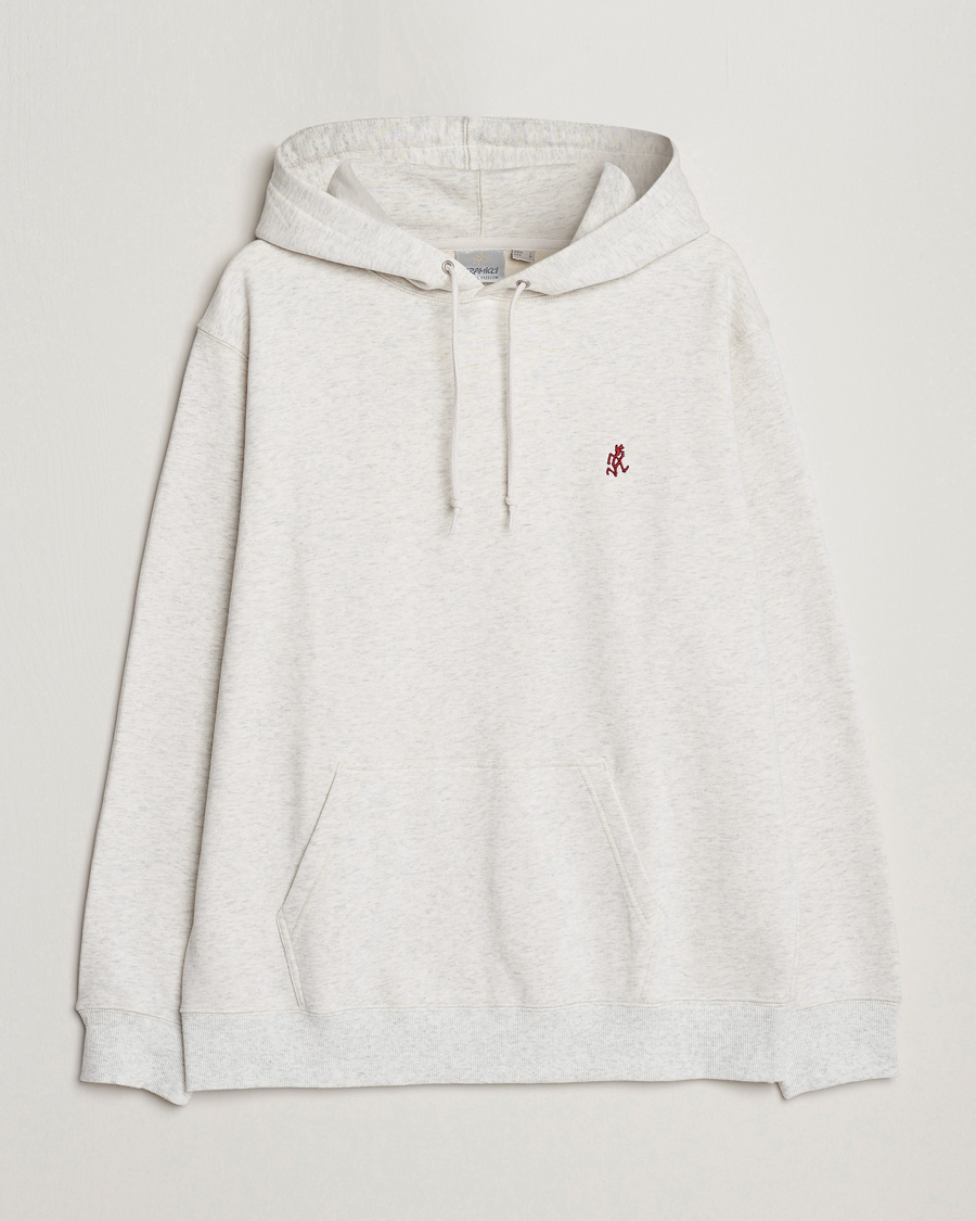 Uomini | Maglieria | Gramicci | One Point Hooded Sweatshirt Ash Heather