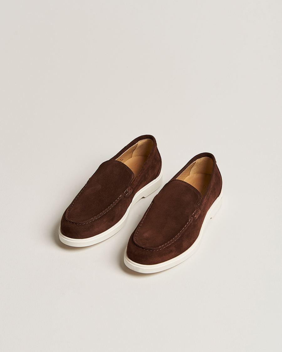 Uomini | Mocassini | Loake Shoemakers | Loake 1880 Tuscany Suede Loafer Chocolate