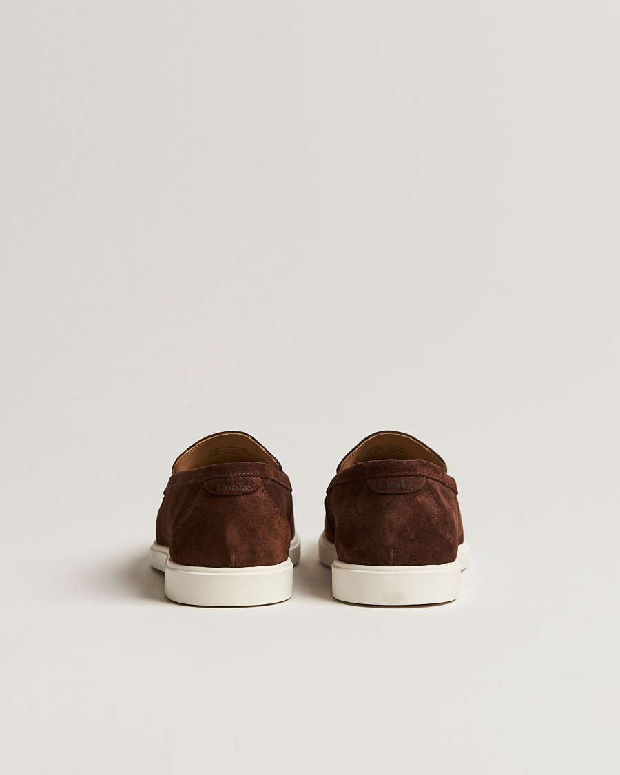 Uomini | Mocassini | Loake Shoemakers | Loake 1880 Tuscany Suede Loafer Chocolate