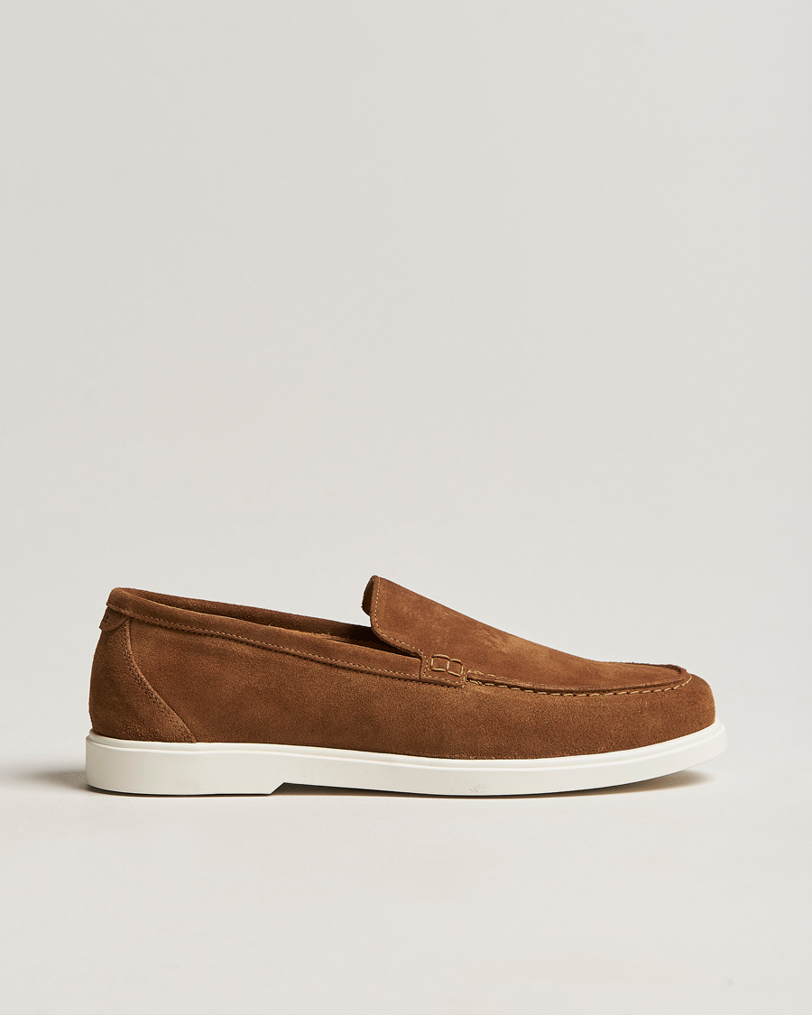 Uomini | Mocassini | Loake Shoemakers | Tuscany Suede Loafer Chestnut