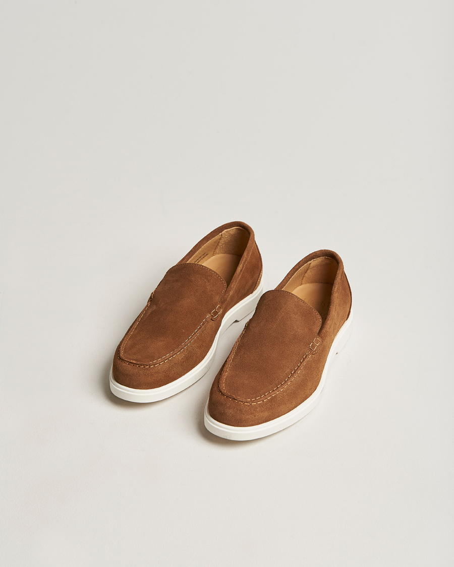 Uomini | Mocassini | Loake Shoemakers | Tuscany Suede Loafer Chestnut