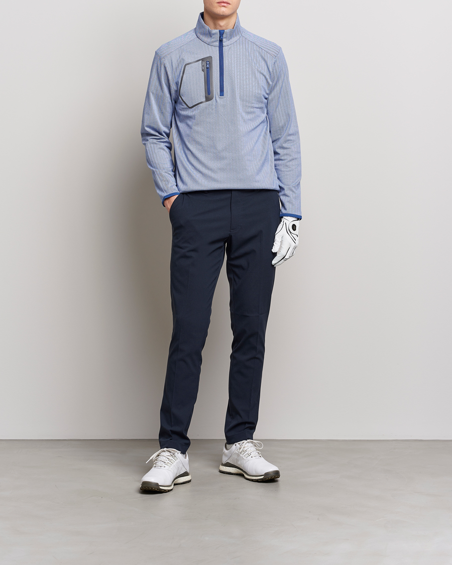 Uomini | Maglieria | RLX Ralph Lauren | Luxury Jersey Half Zip Royal Blue