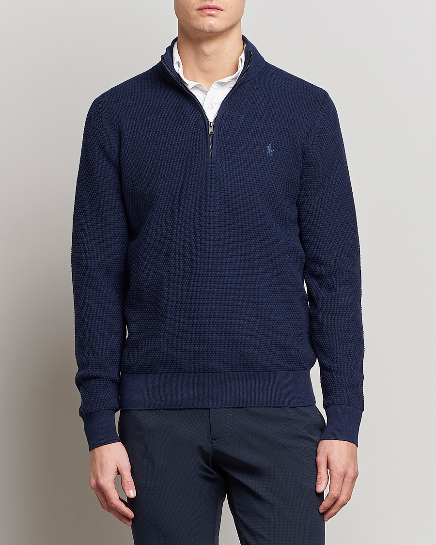 Uomini | Maglieria | Polo Ralph Lauren Golf | Cotton Jersey Half Zip Refined Navy