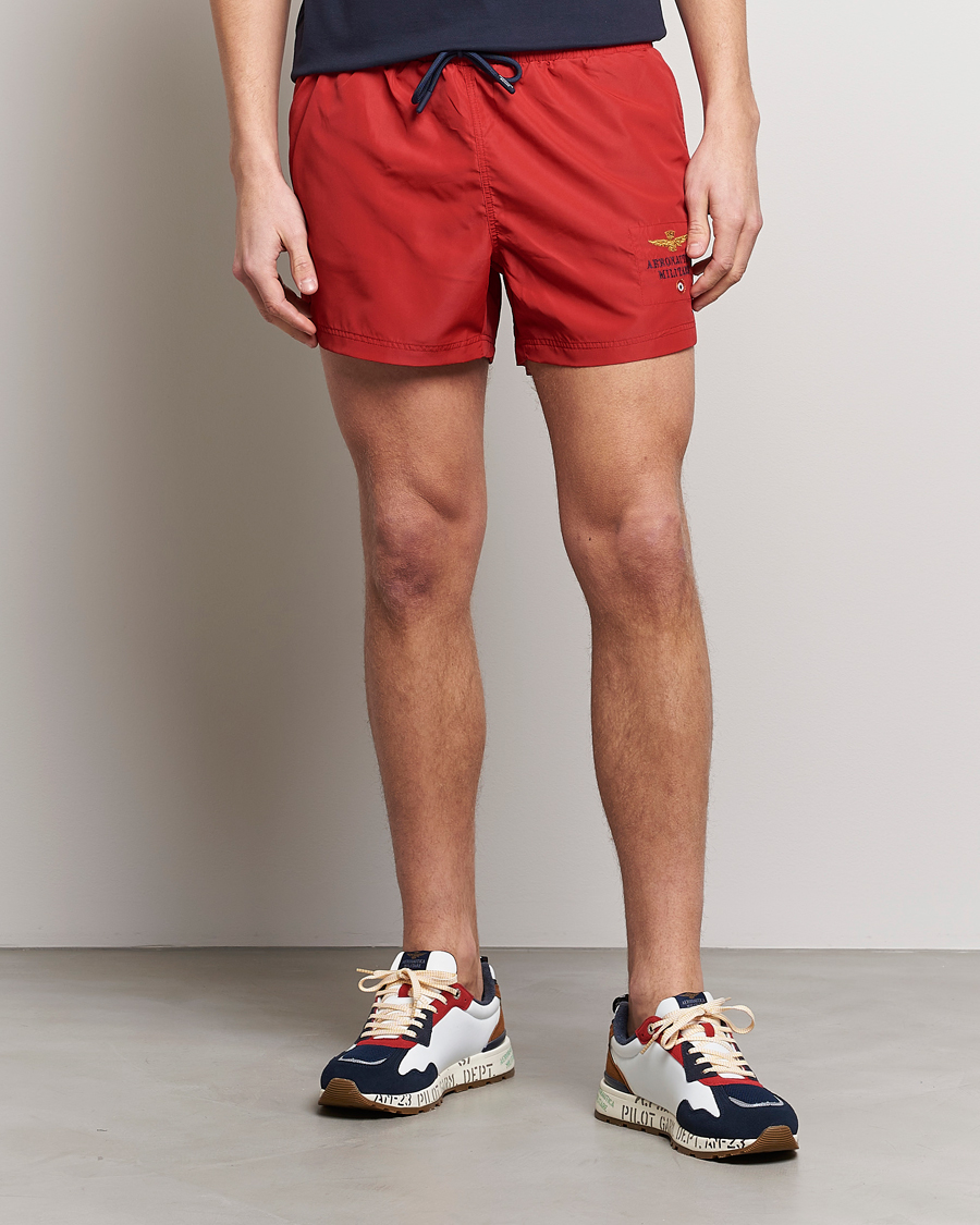 Uomini | Costumi da bagno | Aeronautica Militare | Costume Swim Shorts Red