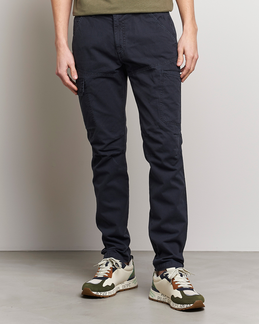 Uomini | Pantaloni | Aeronautica Militare | Stretch Cotton Pocket Pants Navy