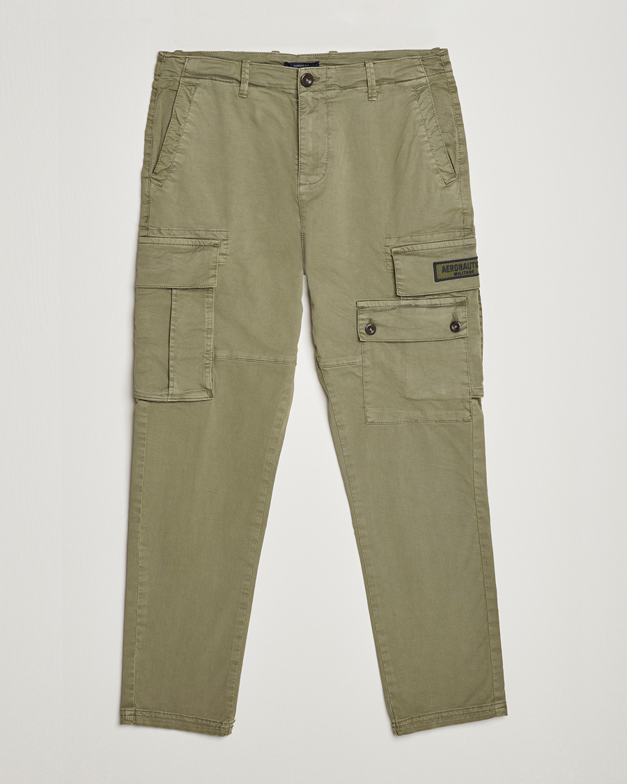 Uomini | Pantaloni | Aeronautica Militare | Soft Twill Pocket Pants Sage