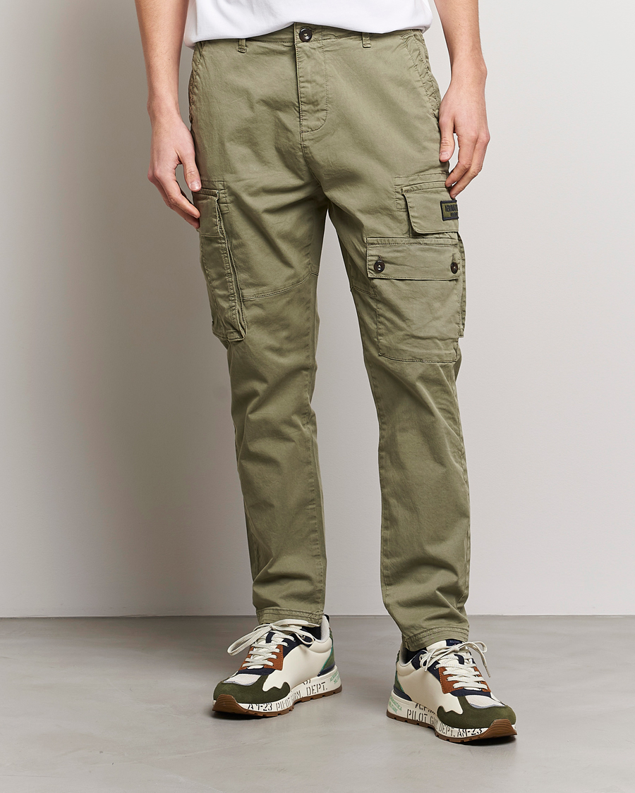 Uomini | Pantaloni | Aeronautica Militare | Soft Twill Pocket Pants Sage