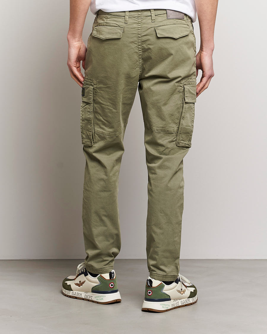 Uomini | Pantaloni | Aeronautica Militare | Soft Twill Pocket Pants Sage