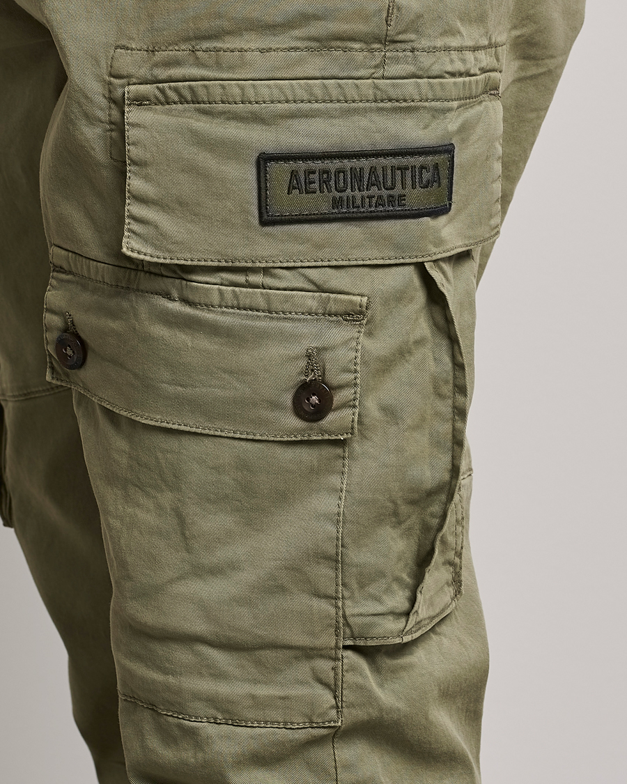 Uomini | Pantaloni | Aeronautica Militare | Soft Twill Pocket Pants Sage