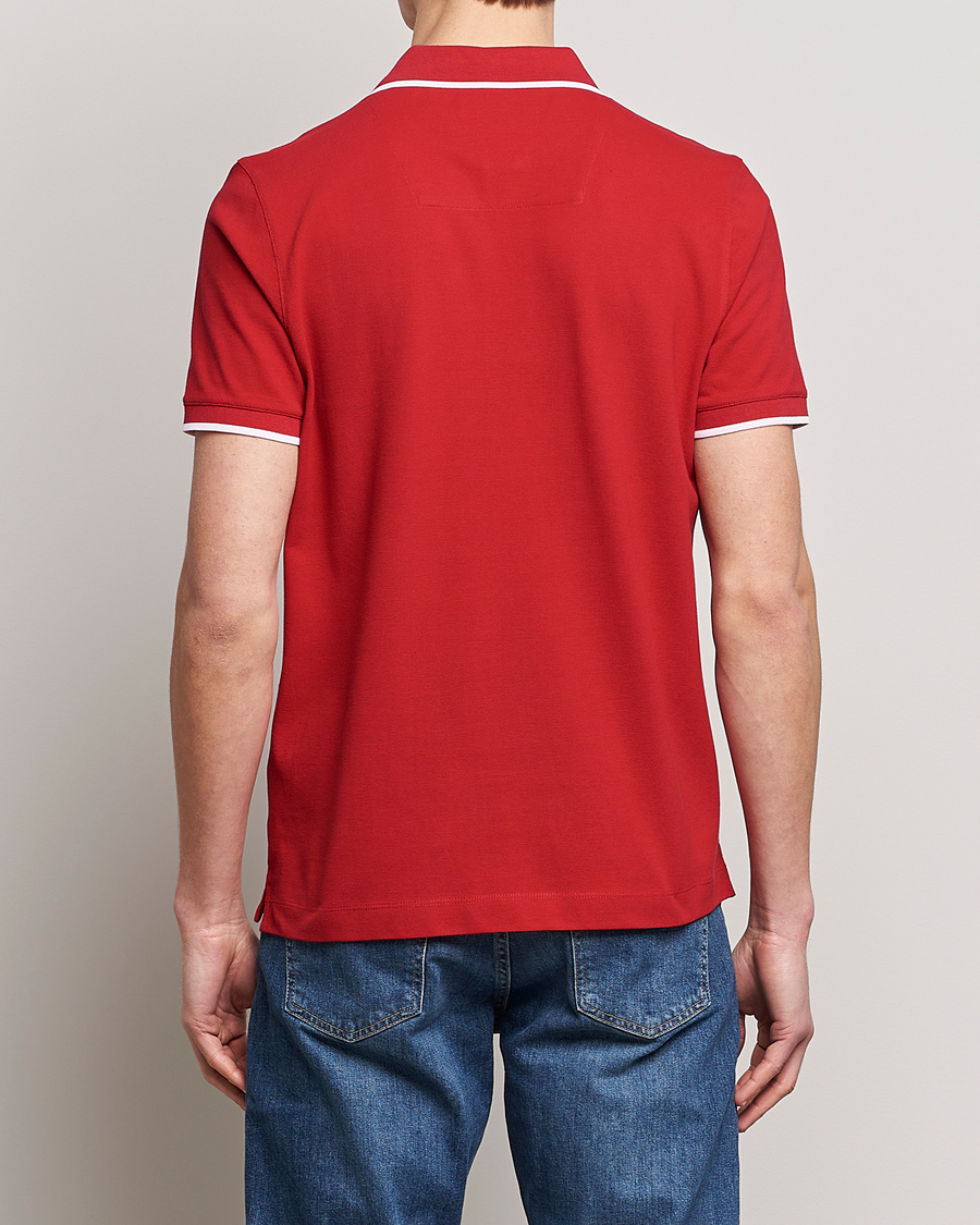 Uomini | Polo | Aeronautica Militare | Garment Dyed Cotton Polo Red