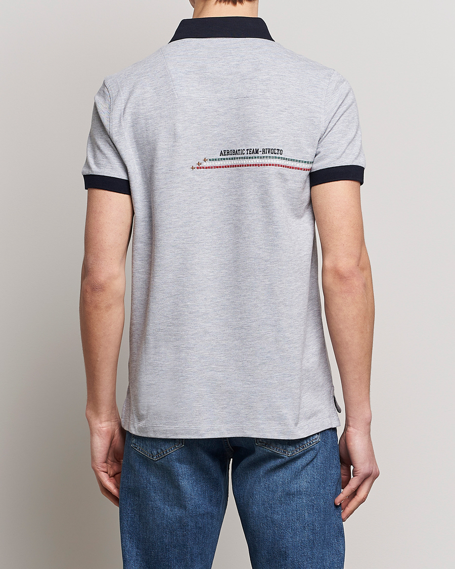 Uomini | Polo | Aeronautica Militare | Contrast Collor Polo Melange Grey