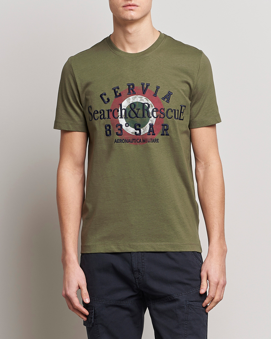 Uomini | T-shirt | Aeronautica Militare | Cotton T-Shirt Green