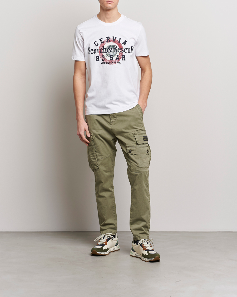 Uomini | T-shirt | Aeronautica Militare | Cotton T-Shirt Off White