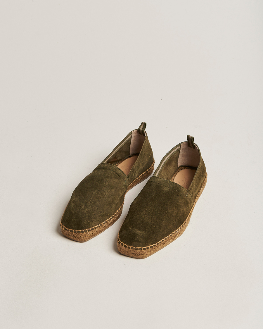 Uomini | Castañer Pablo Casual Suede Espadrilles Musgo | Castañer | Pablo Casual Suede Espadrilles Musgo