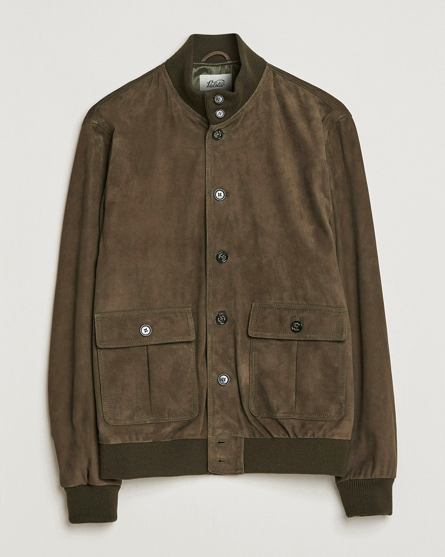 Uomini | Giacche | Valstar | Valstarino Suede Jacket Muschio
