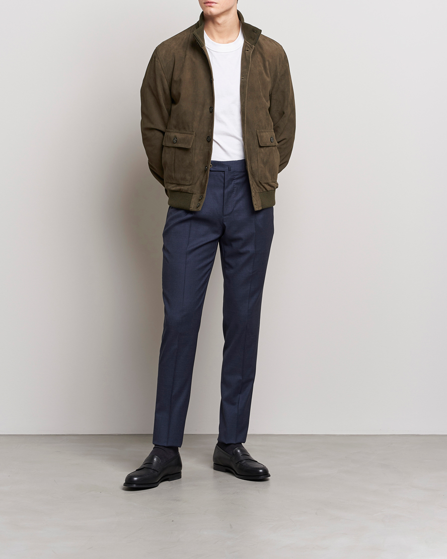 Uomini | Giacche | Valstar | Valstarino Suede Jacket Muschio