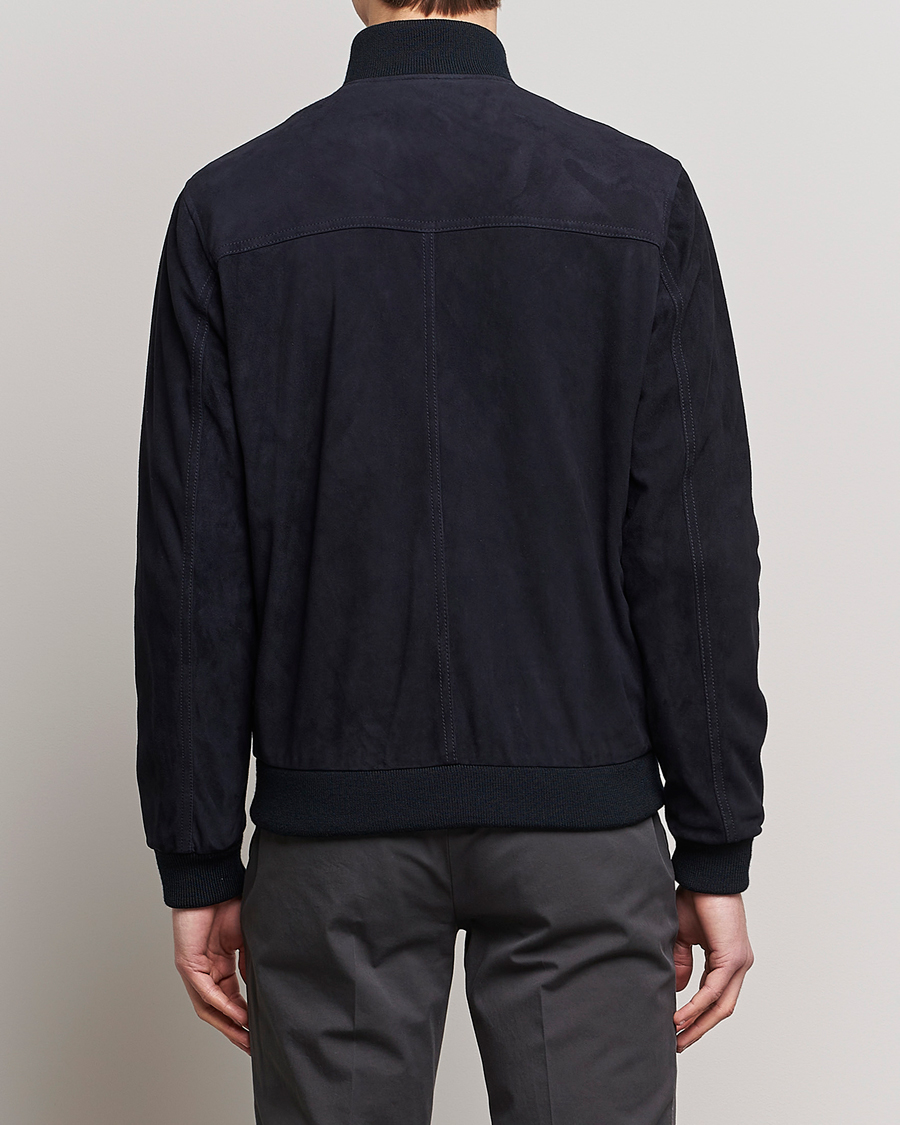 Uomini | Giacche | Valstar | Valstarino Suede Jacket Navy
