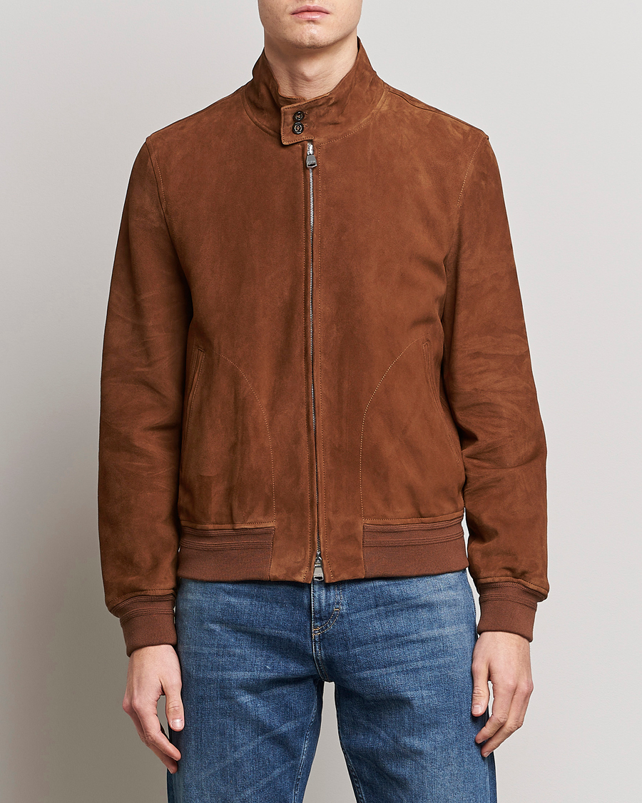 Uomini | Giacche | Valstar | Suede Zip Blouson Sandal