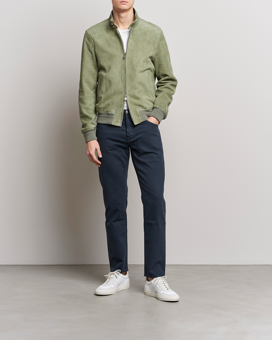 Uomini | Giacche | Valstar | Suede Zip Blouson Cardo