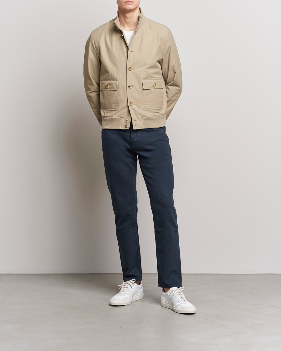 Uomini | Giacche | Valstar | Valstarino Water Repellent Cotton Jacket Beige