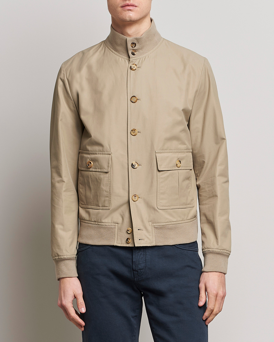 Uomini | Giacche | Valstar | Valstarino Water Repellent Cotton Jacket Beige