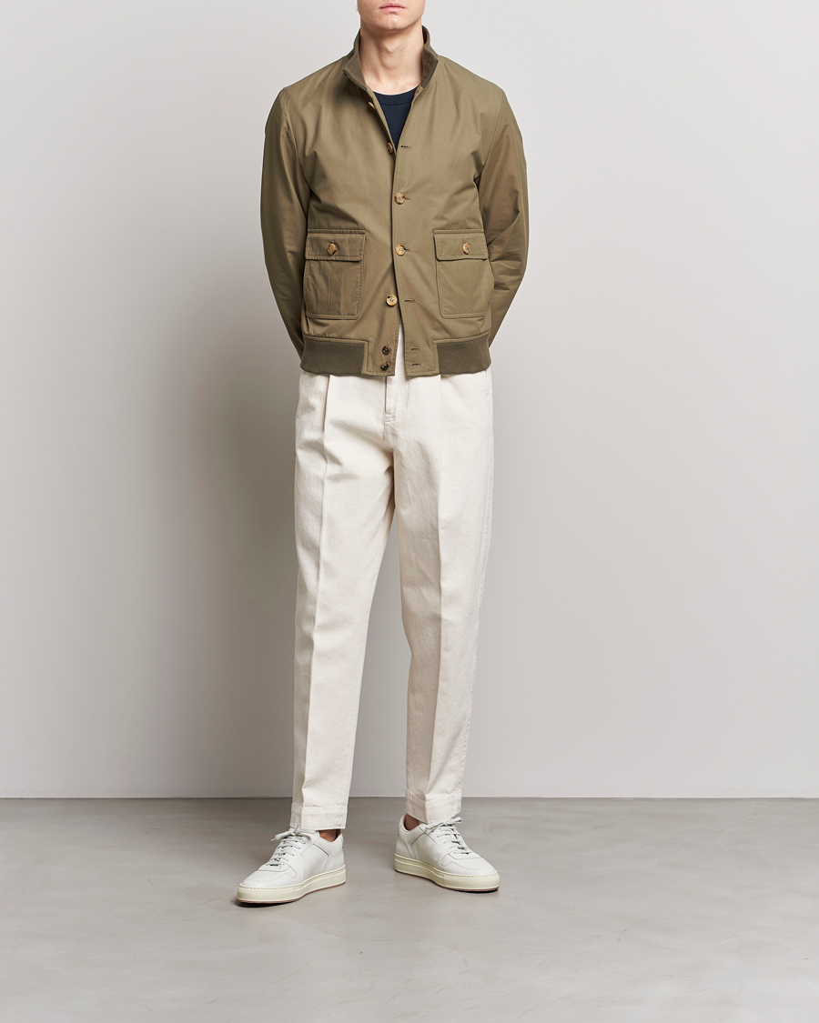 Uomini | Giacche | Valstar | Valstarino Water Repellent Cotton Jacket Olive