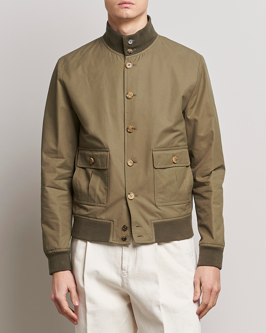 Uomini | Giacche | Valstar | Valstarino Water Repellent Cotton Jacket Olive
