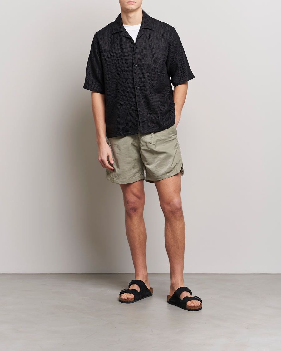 Uomini | Camicie | Sunflower | Coco Short Sleeve Cabana Shirt Black