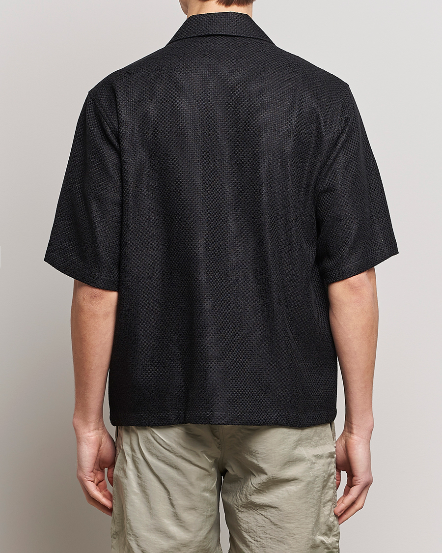 Uomini | Camicie | Sunflower | Coco Short Sleeve Cabana Shirt Black