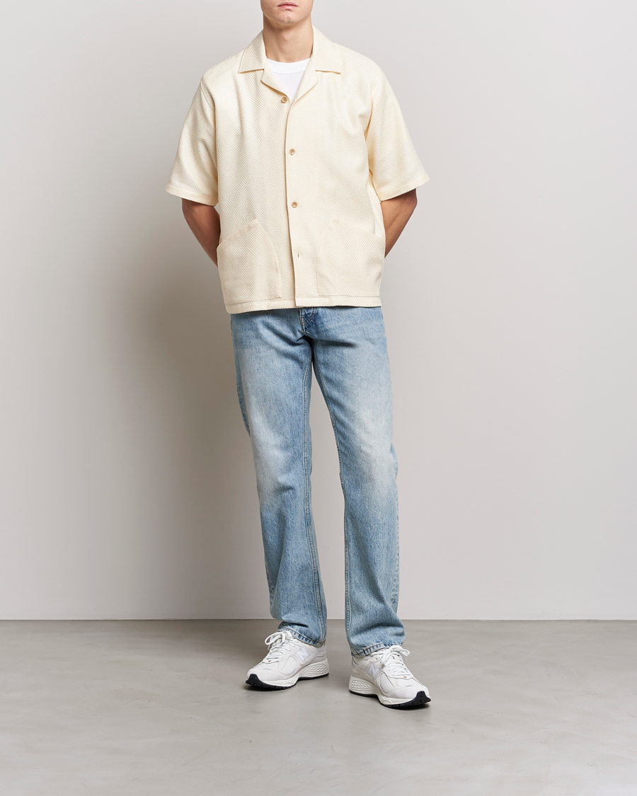 Uomini | Camicie | Sunflower | Coco Short Sleeve Cabana Shirt Off White
