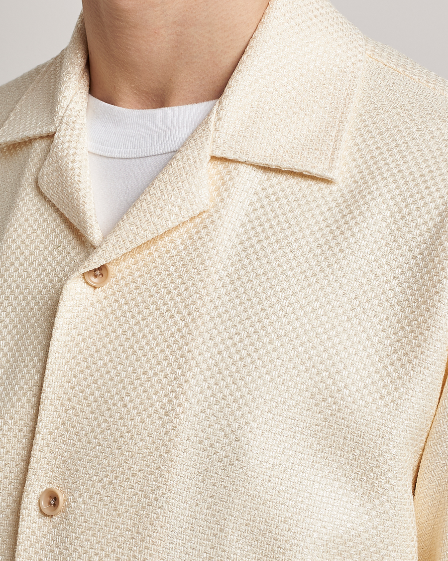 Uomini | Camicie | Sunflower | Coco Short Sleeve Cabana Shirt Off White