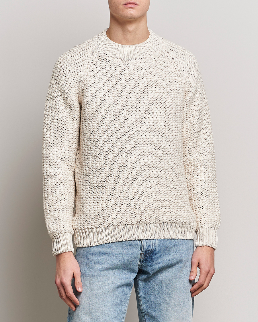 Uomini | Maglieria | Sunflower | Tape Heavy Sweater Off White
