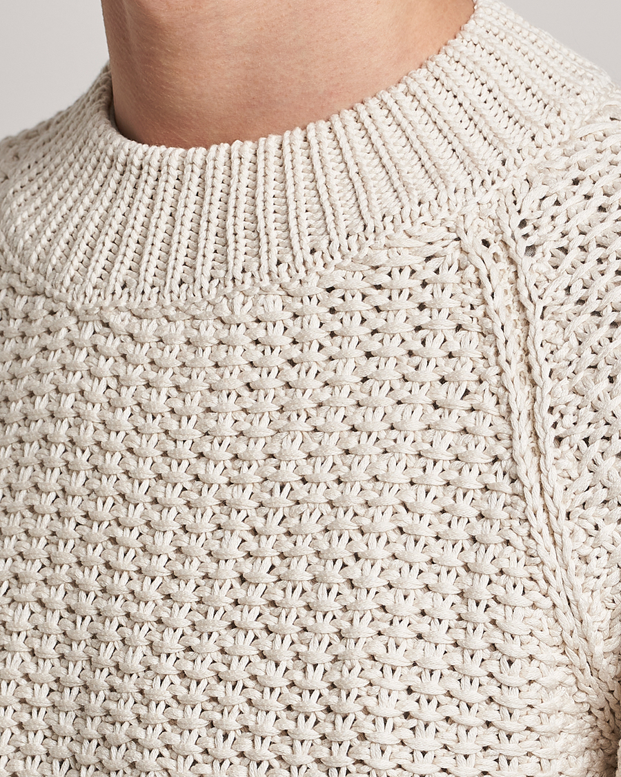 Uomini | Maglieria | Sunflower | Tape Heavy Sweater Off White